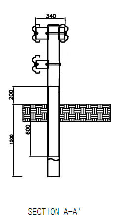 Sigma Post for W Beam Guardrail Barrier